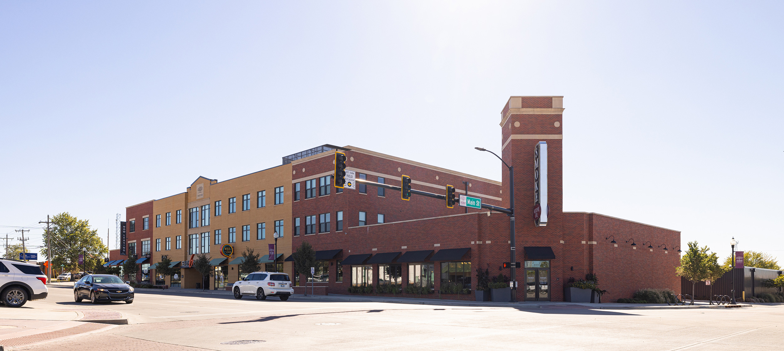 Buildings on Main Street in Owasso. The Oklahoma Social Security Disability lawyers at Troutman & Troutman help people in Owasso